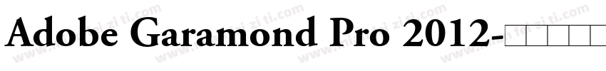 Adobe Garamond Pro 2012字体转换